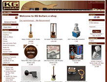 Tablet Screenshot of kg-guitars.gr